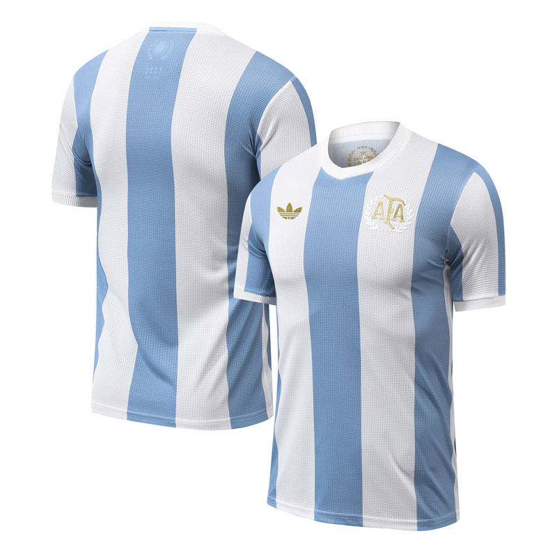 Argentina 50-års jubilæumstrøje fodboldtrøje til mænd
