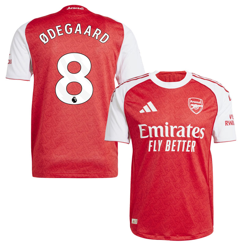 Arsenal Hjemmebanetrøje 2025/26 Ødegaard 8 Herre Fodboldtrøje