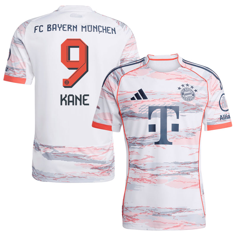 Bayern München Kane 9 Fodboldtrøje 2025/26 Udebanemodel til Herre