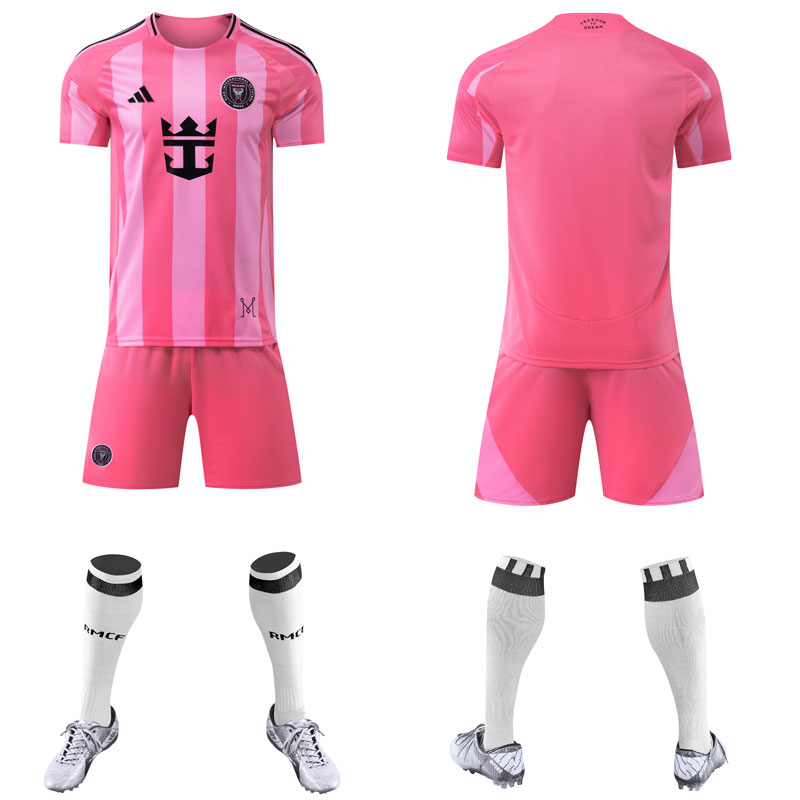 Børnefodboldsæt Inter Miami 2025/26 hjemmebanetrøje og shorts