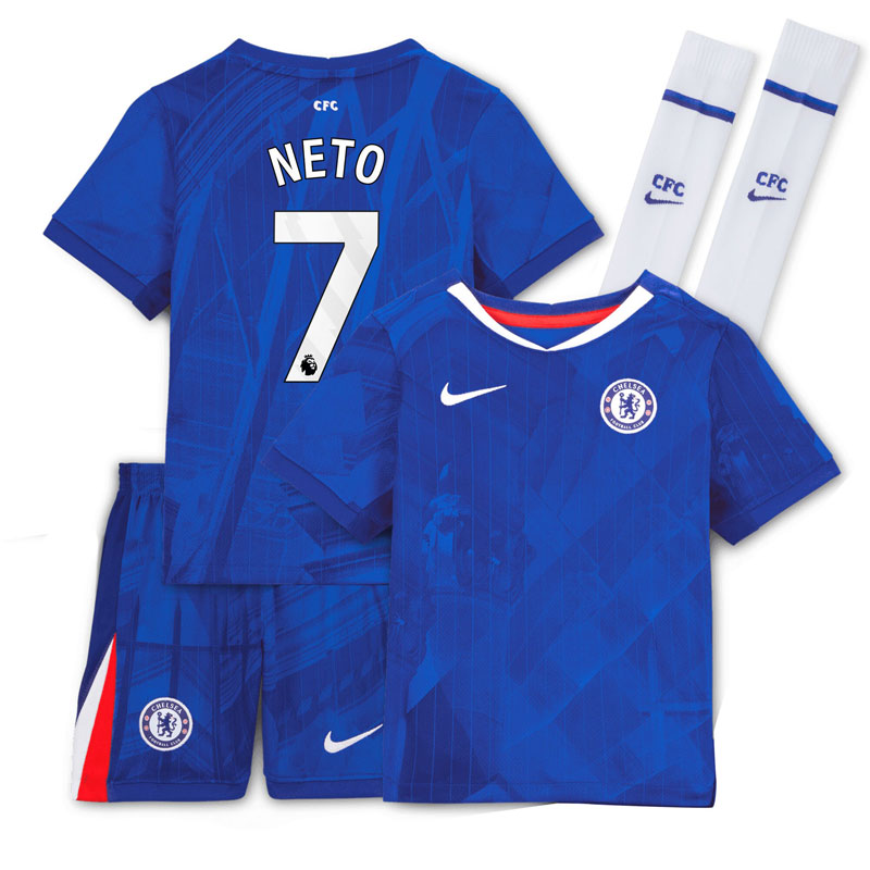 Chelsea NETO 7 Hjemmebanetrøje 2025/26 Fodboldsæt til børn