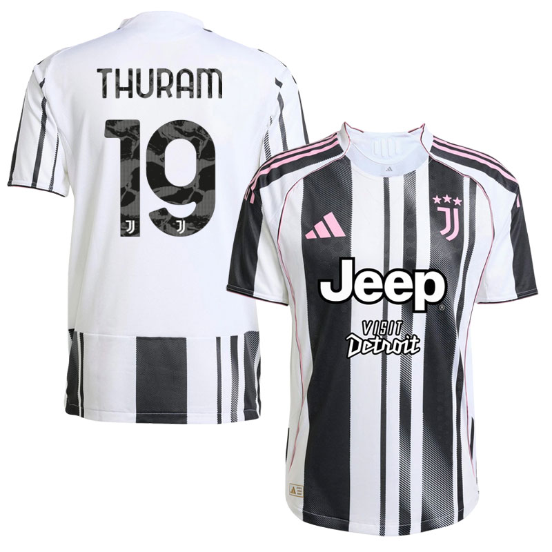 Herre Fodboldtrøje Thuram 19 Juventus Hjemmebanetrøje 2025/26