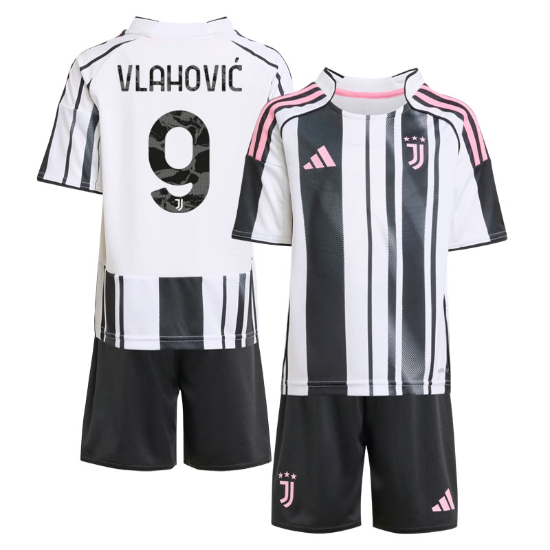 Juventus Vlahović #9 Hjemmebanetrøje 2025/26 til børn