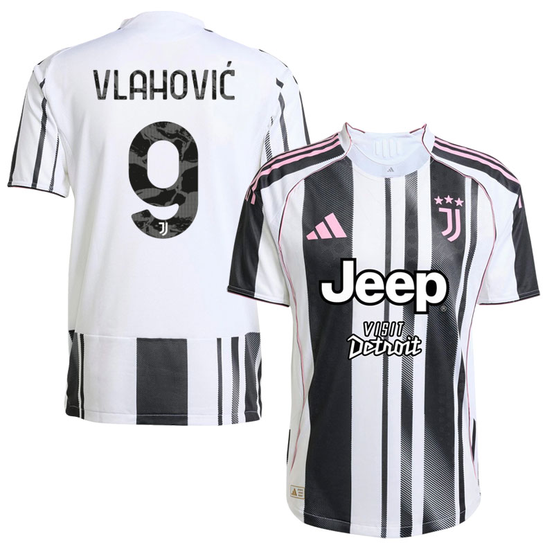Juventus hjemmebanetrøje 2025/26 trøje med Vlahović 9 tryk
