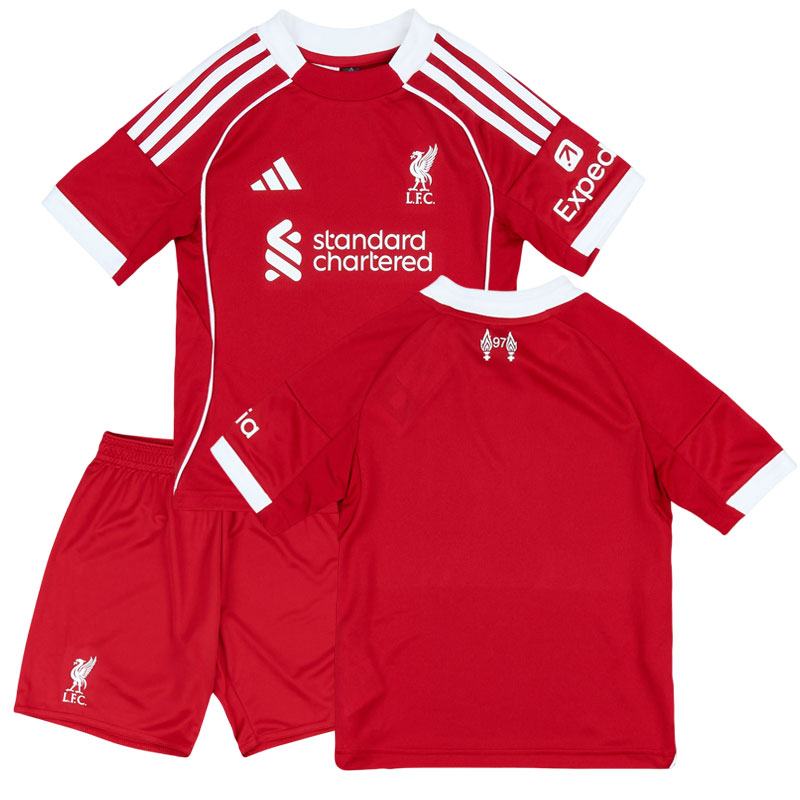 Liverpool FC 2025-26 hjemmebane fodboldtrøje til børn