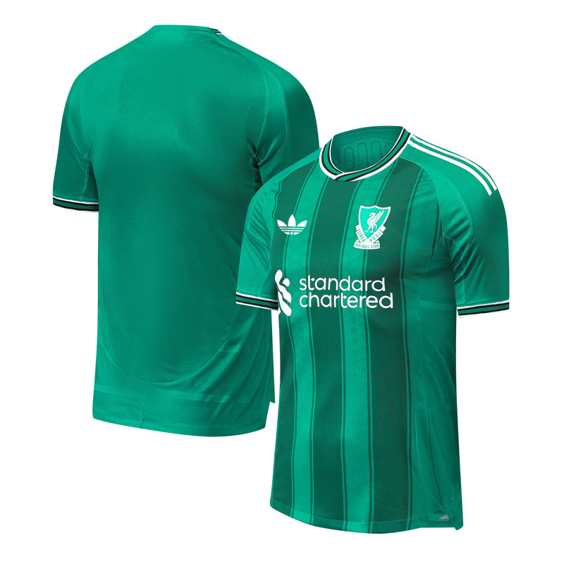 Liverpool Tredjetrøje 2025/26 Grøn Kortærmet Fodboldtrøje til mænd