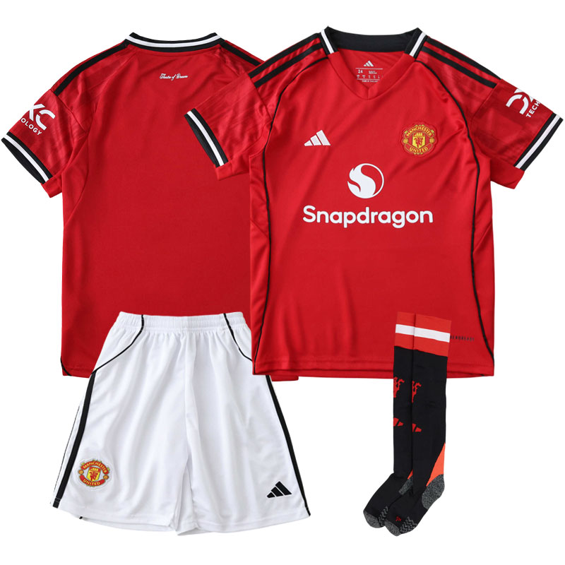 Man Utd Hjemmetrøje 2025-26 fodboldtrøje til børn