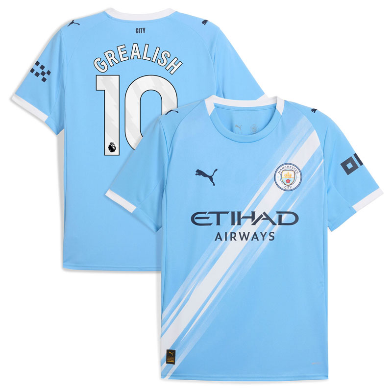 Manchester City 2025/26 hjemmebanetrøje - Jack Grealish 10 for mænd