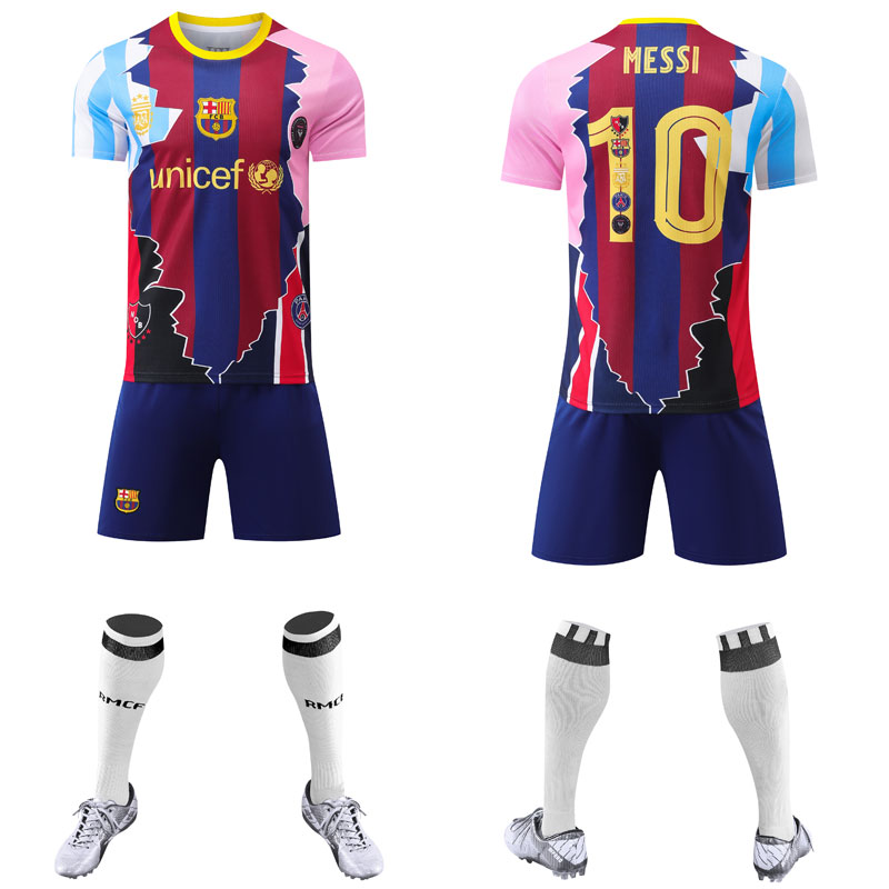 Messi Jubilæumstrøje 2025/26 til Børn - Fodboldsæt med Kort Ærme
