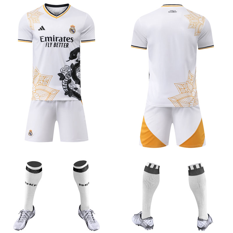 Real Madrid 2025/26 Fodboldtrøje med Slangeprint til Børn og Voksne