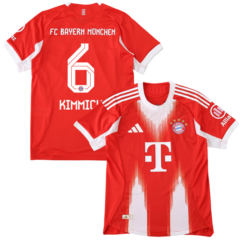 Bayern München 2025/26 rød hjemmetrøje med Kimmich 6