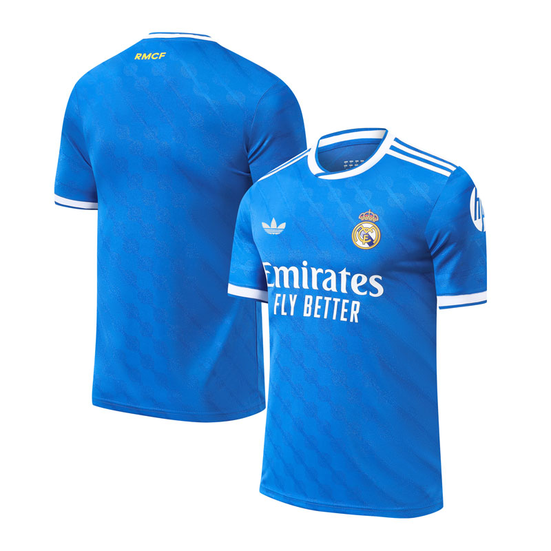 Blå fodboldtrøje Real Madrid tredjetrøje 2025/26 til mænd