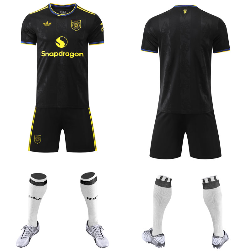 Fodboldsæt børn Manchester United 2025/26 tredje trøje + shorts