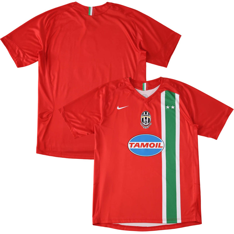 Juventus retro udebanetrøje 2005/06 rød fodboldtrøje til mænd