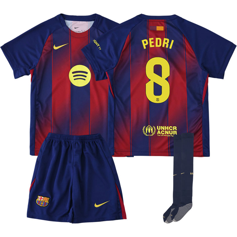 FC Barcelona Pedri 8 hjemmebanesæt 2025/26 til børn