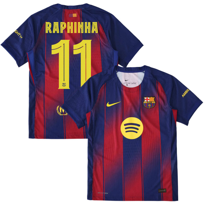 Køb FC Barcelona Hjemmebanetrøje 2025/26 til Mænd – Raphinha 11 Tryk