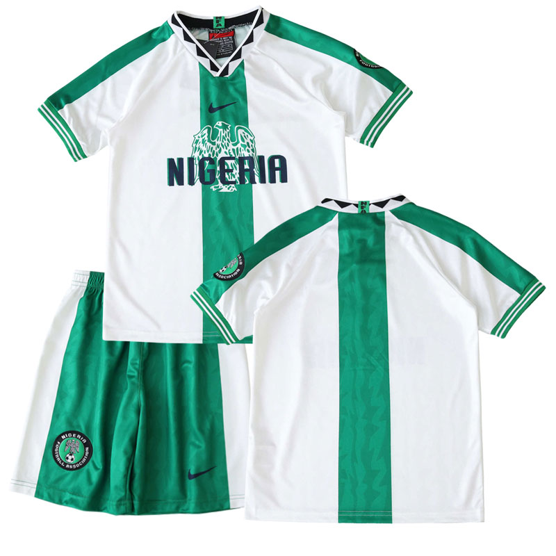 Nigeria retro udebanetrøje 1996 til børn - trøje og shorts