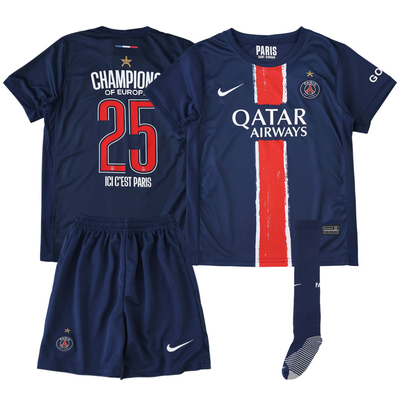 PSG hjemmetrøje børn 2024/25 - Special Edition for Champions of Europe 2025