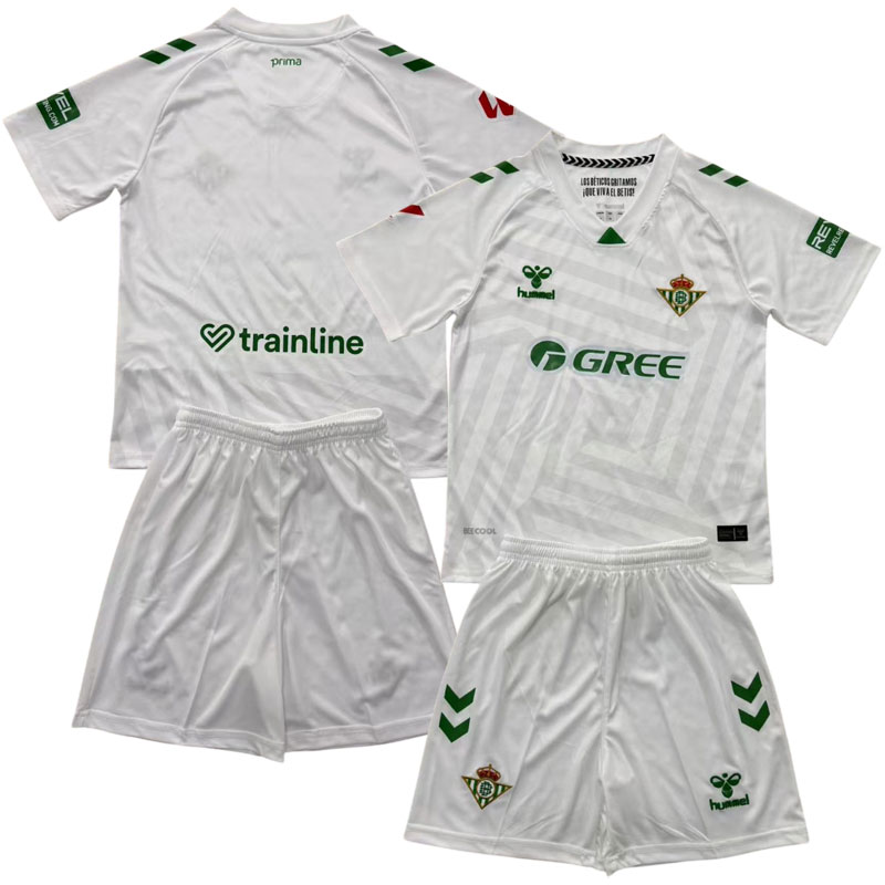 Real Betis hvid målmandstrøje 2025/26 – til børn og voksne