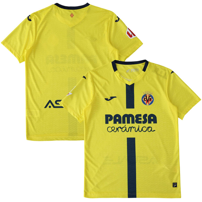Villarreal CF hjemmebanetrøje 2025/26 gul trøje med kort ærme