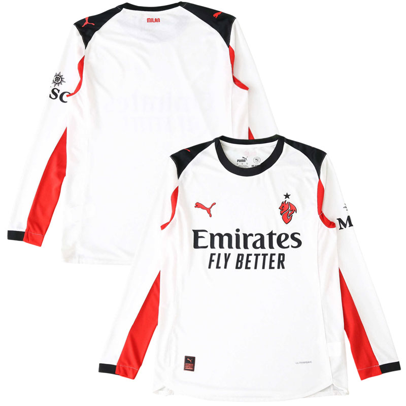 AC Milan 2025/26 langærmet udebanetrøje til mænd