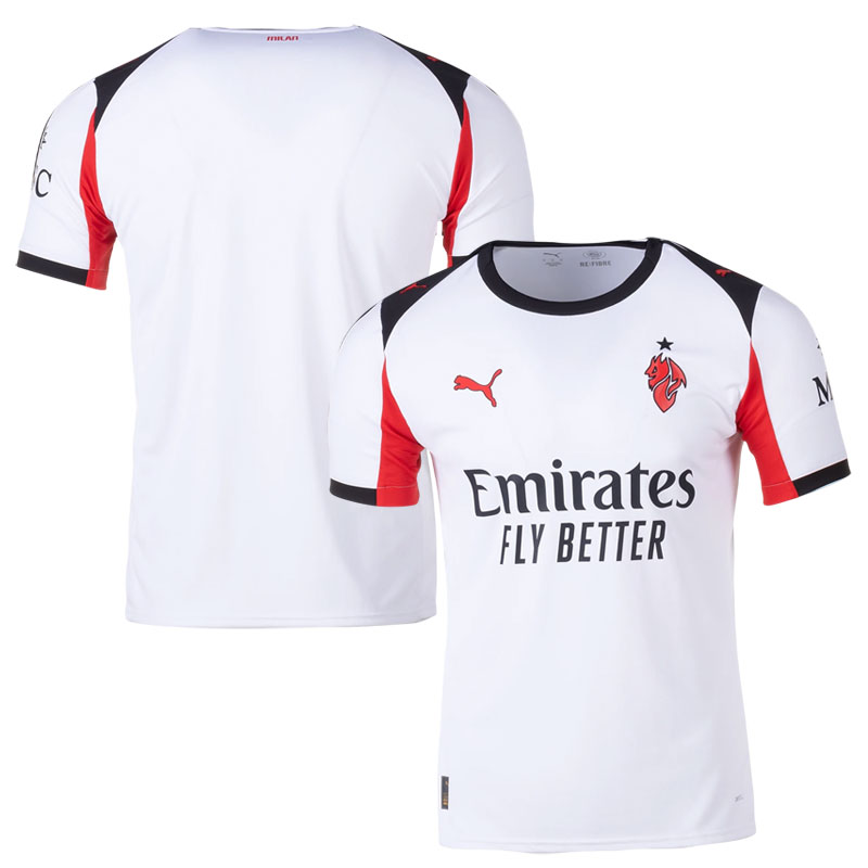 AC Milan udebanetrøje 2025/26 - hvid herre fodboldtrøje