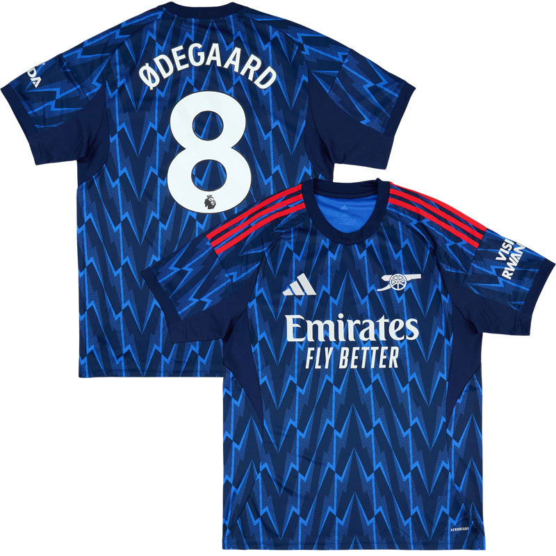Arsenal 25-26 udebanesæt til mænd - Odegaard 8 fodboldtrøje
