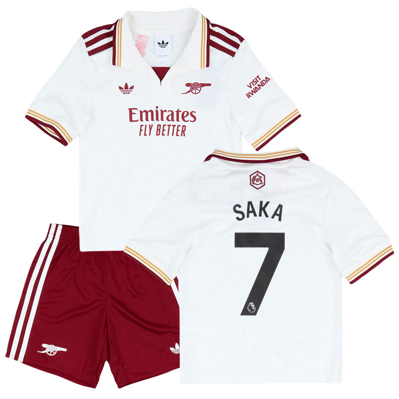 Arsenal FC tredjetrøje 2025/26 børnesæt - Saka 7 trøje + shorts