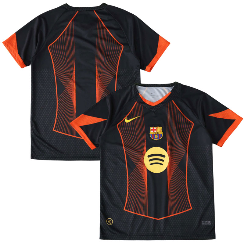 FC Barcelona 2025/26 specialtrøje - sort og orange herre fodboldtrøje