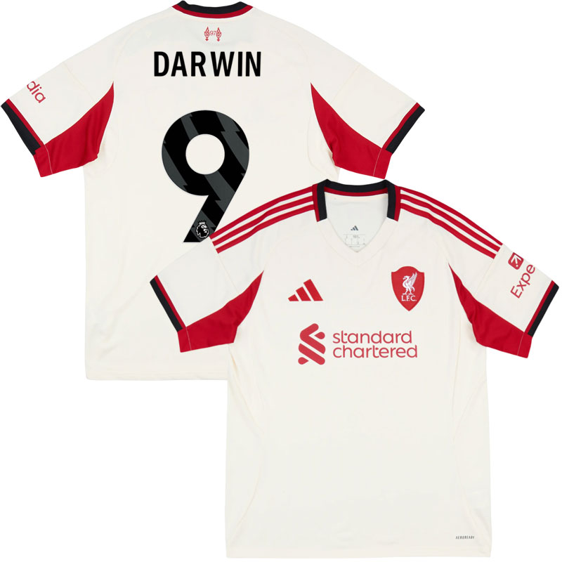 Herre Liverpool udebanetrøje 25/26 - Darwin 9 navn bagpå