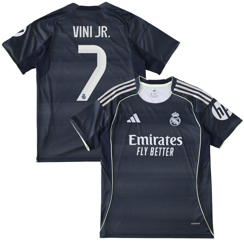 Herre Real Madrid udebanetrøje 25/26 med Vini Jr. 7 på ryggen