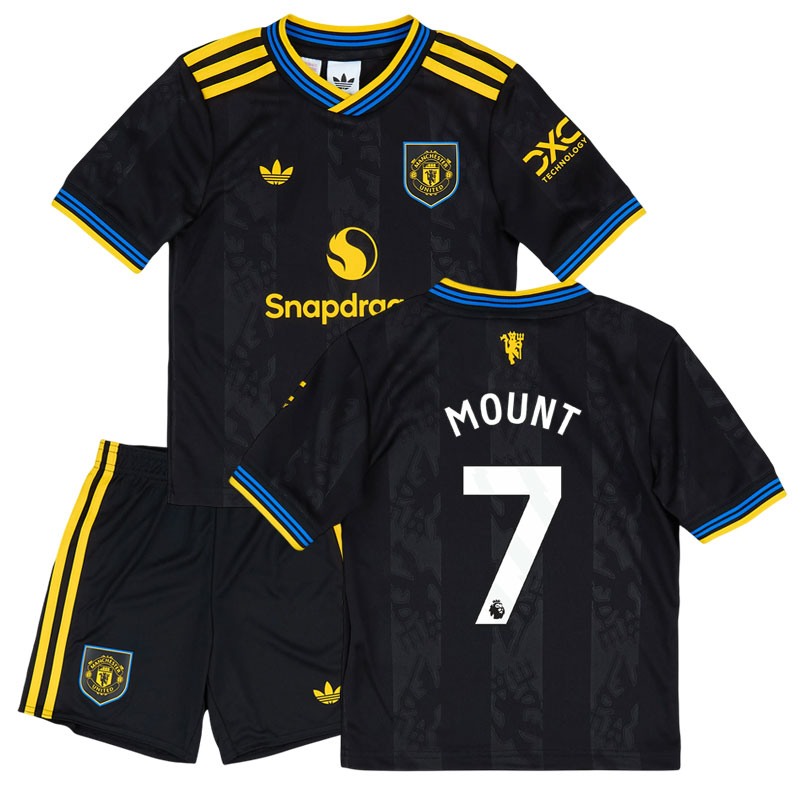 Mount 7 Manchester United børne tredje trøje 2025/26 med shorts
