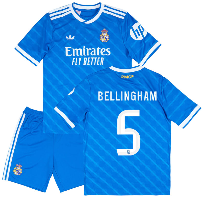 Real Madrid tredjetrøje 2025/26 børn - med BELLINGHAM 5 tryk