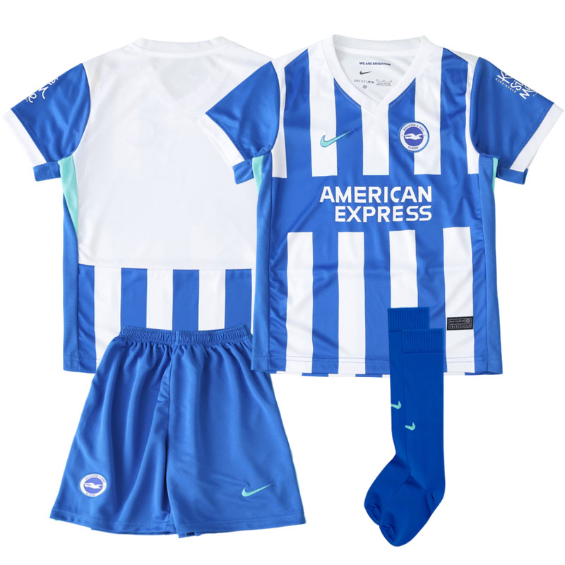 Brighton 2025/26 hjemmebanetrøje til børn - fodboldtrøje og shorts
