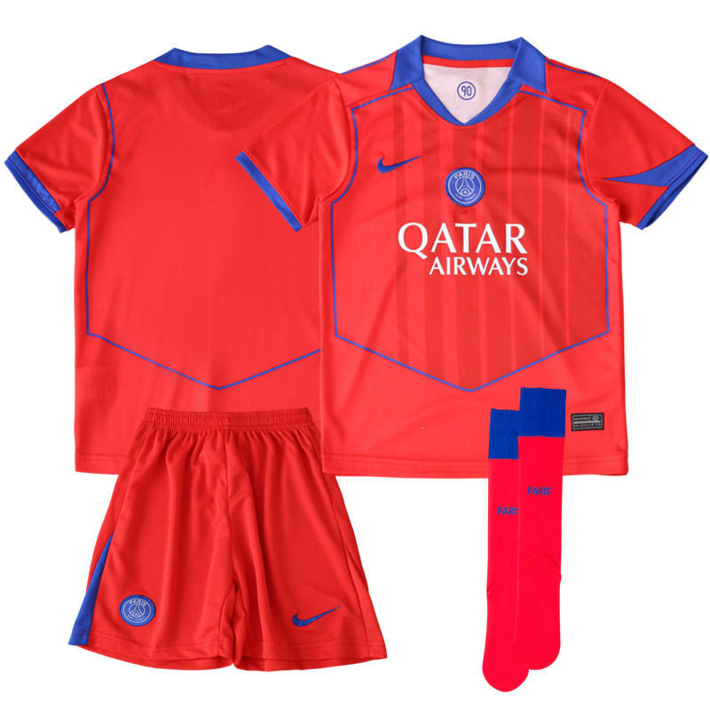 Paris Saint-Germain third kit 2025/26 børne fodboldtrøje + shorts
