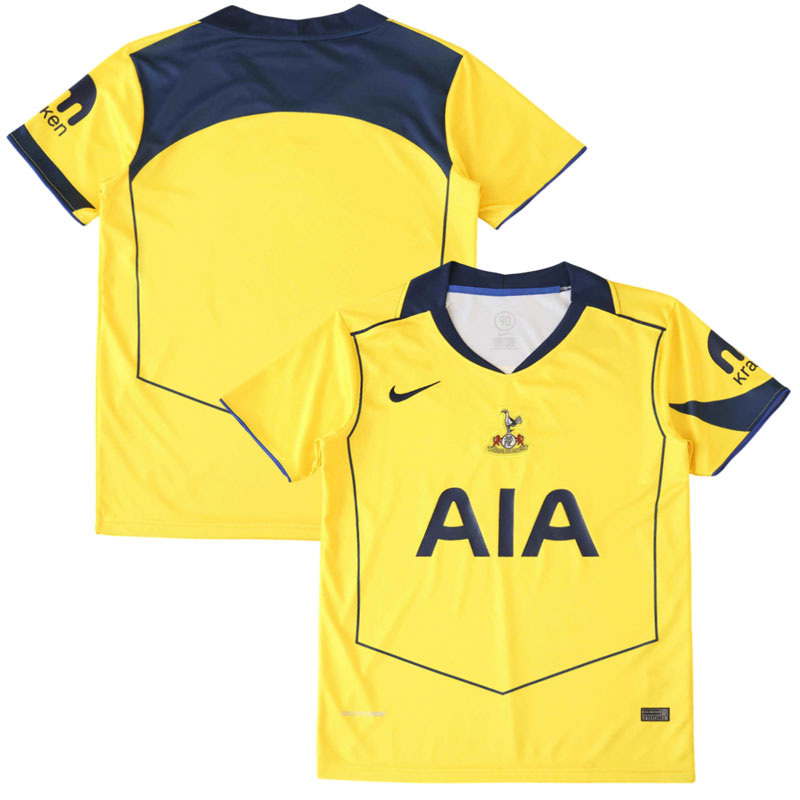Tottenham tredjetrøje 2025/26 gul fodboldtrøje til mænd