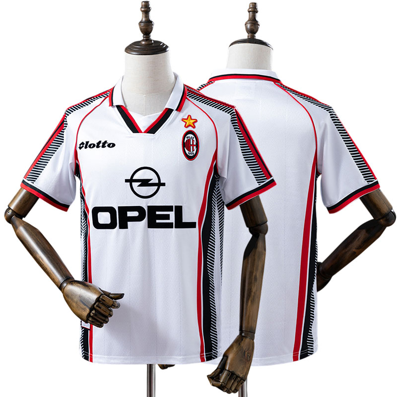 AC Milan 1997/98 retro udebanetrøje til mænd