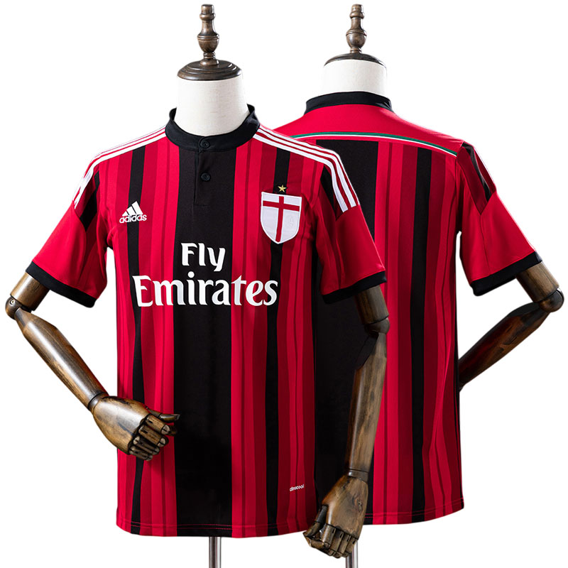 AC Milan hjemmebanetrøje 14/15 - klassisk retro fodboldtrøje til mænd