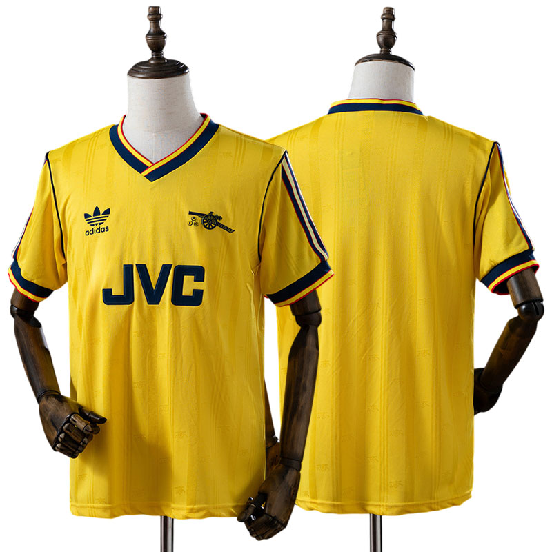 Arsenal 1986/88 udebanetrøje retro - ikonisk gul trøje til mænd