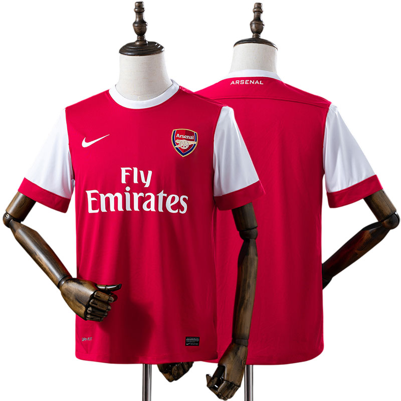 Arsenal 2010/11 hjemmebanetrøje - retro rød trøje til mænd