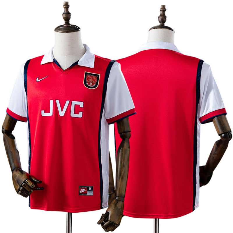 Arsenal 98/99 retro hjemmebanetrøje - klassisk Premier League design