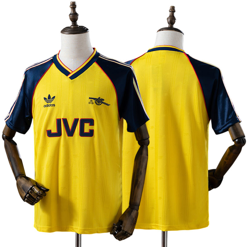 Arsenal FC 1988-91 udebanetrøje - retro fodboldtrøje til mænd