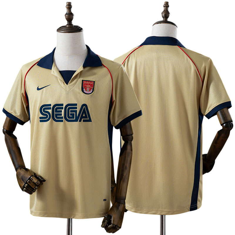Arsenal FC guld retro udebanetrøje 2001/02