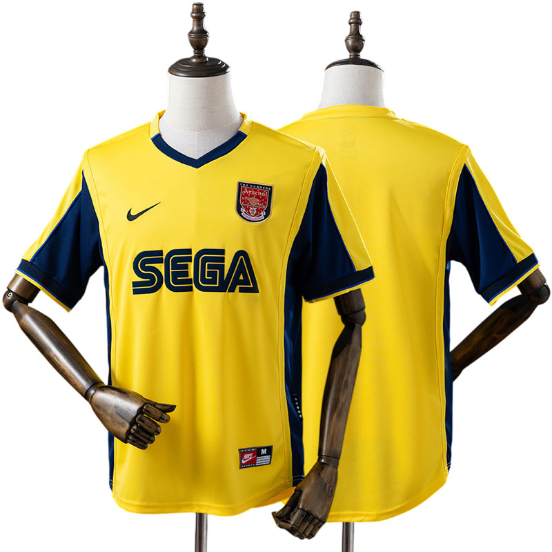 Herre Arsenal 1999-2001 retro fodboldtrøje - ikonisk udebanetrøje