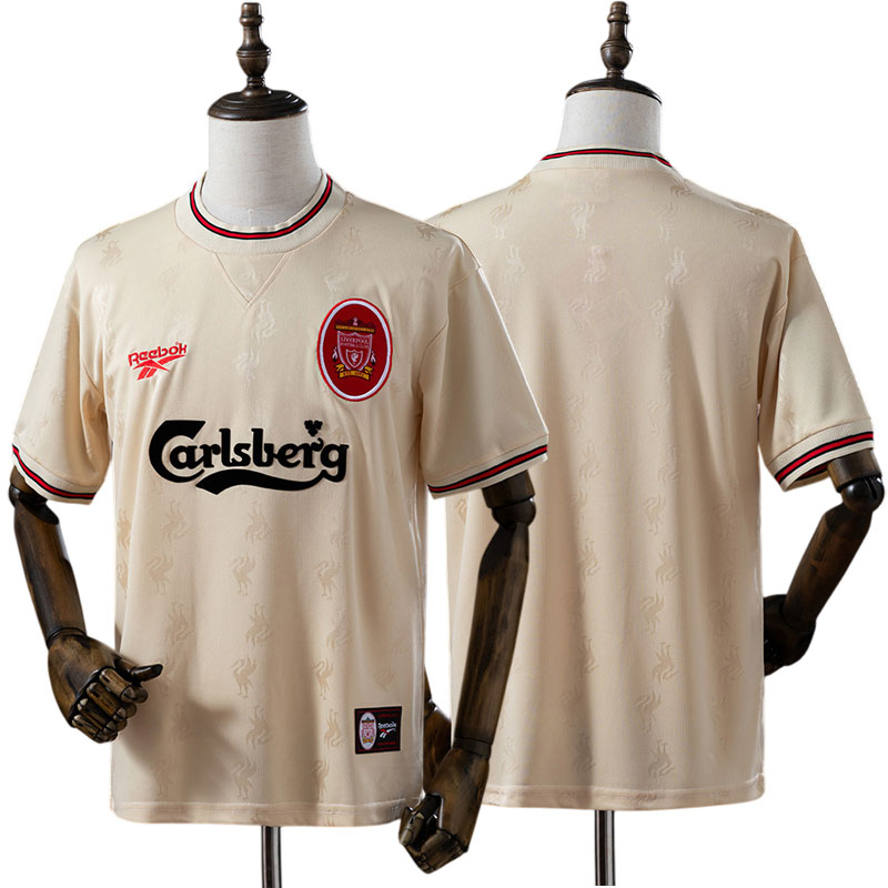 Herre retro fodboldtrøje Liverpool FC 1996/97 udebanemodel