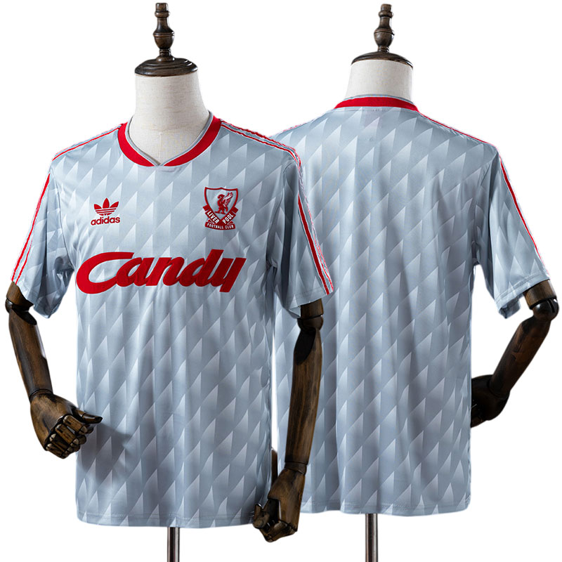 Liverpool FC 1989/91 retro udebanetrøje - Herre Størrelser