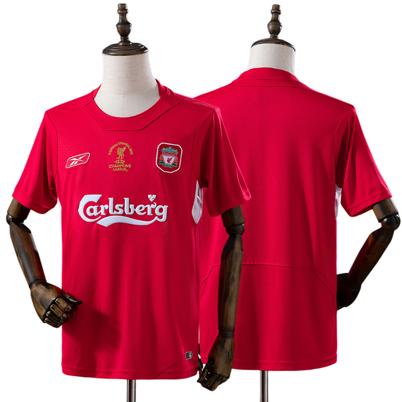 Liverpool FC 2004/05 retro hjemmebanetrøje - Champions League Final fotboldtrøje