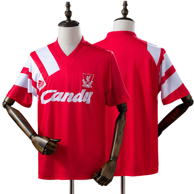Liverpool hjemmetrøje 1991/92 - retro herre fodboldtrøje i rød