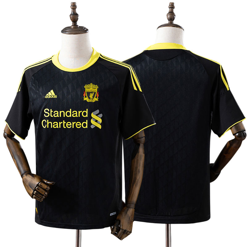 Liverpool retro tredje trøje 2010/11 - sort fotboldtrøje til mænd