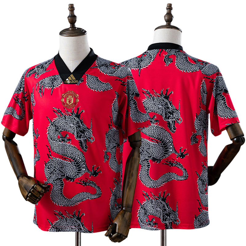 Man United 2019/20 Dragon Special Edition retro fodboldtrøje til mænd